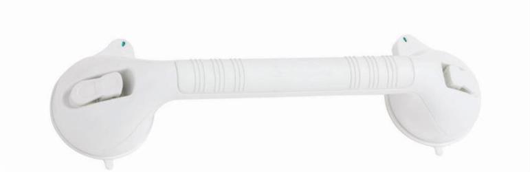 MANIGLIONE SAFE MEDIUM 40CM. IN ABS C/VENTOSA BIANCO 105H07004