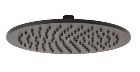 SOFFIONE DOCCIA SEVEN TONDO D.30CM INOX NERO OPACO 101M45001