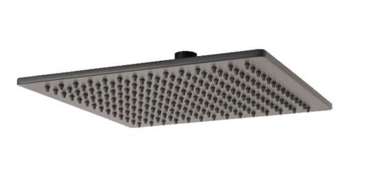 SOFFIONE DOCCIA SEVEN QUADRO 25X25CM INOX NERO OPACO 101M47001