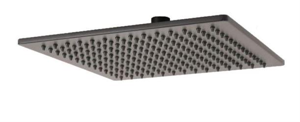 SOFFIONE DOCCIA SEVEN QUADRO 30X30CM INOX NERO OPACO 101M48001