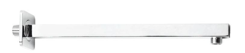 BRACCIO DOCCIA QUADRO FLAT 35,5CM INOX LUCIDO 101G10100