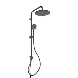 COLONNA DOCCIA HADES TONDA C/DOCC. 3 GETTI  NERO OPACO 101P06001