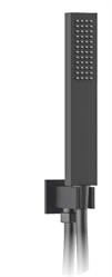KIT DOCCETTA SUPPORTO + PRESA ACQUA QUADRO NERO OPACO 101M49001