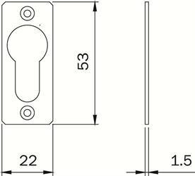 GHIERA ISEO NYLON FORO CILINDRO EUROPEO ART.042040 (PZ.02)