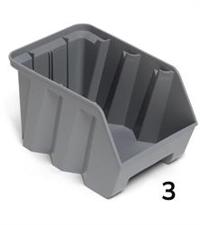 CONTENITORE PP PICKING BOX AIR MIS.3 224X354XH.203 MM. GRIGIO