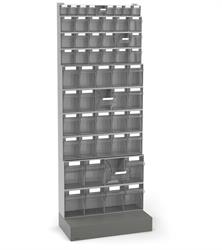 SCAFFALE C/55 CASSETTI VISUAL BOX 604X322XH.1600MM GRIGIO SCURO