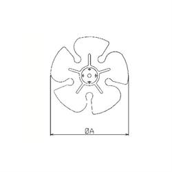 VENTOLA D.200 MM. PER ELETTROVENTILATORE ART. V.205