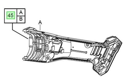 CARCASSA COMPLETA SMERIGLIATRICE M18CAG115X/125X  4931436015