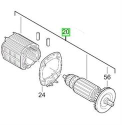 MOTORE COMPLETO AVVITATORE IPWE400RQ  4931441579