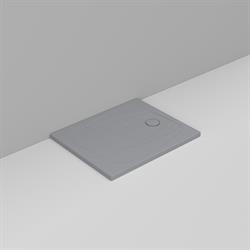 PIATTO DOCCIA CERAMICA OLTRE 90X70 SC.DX H.4 GRIGIO CEM. D123145