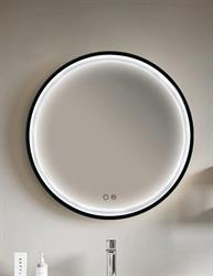 SPECCHIO LED PARIGI D.80 CM. NERO OPACO PARI020/80NG