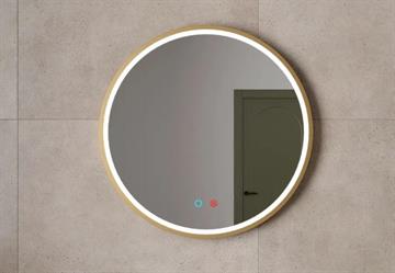 SPECCHIO LED PARIGI D.80 CM. ORO SPAZZOLATO PARI020/80OC