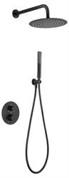 KIT DOCCIA SOFFIONE CM.25 NAPOLES NERO OPACO ART.GTN047/NG