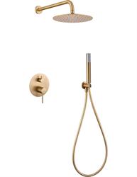 KIT DOCCIA SOFFIONE CM.25 MONZA ORO SPAZZOLATO ART.GPM039/OC