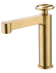 MISCELATORE MONOC. LAVABO OLIMPO ORO SPAZZOLATO ART.BDC033-1OC