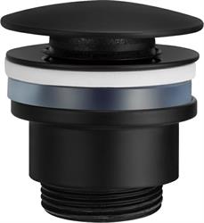 PILETTA LAVABO CLIK-CLACK 11/4 NERO OPACO ART. VCC008