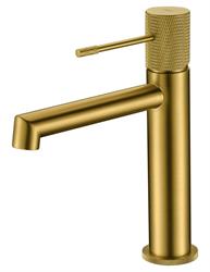 MISCELATORE MONOC. LAVABO LINE ORO SPAZZOLATO ART.BDD038-1OC