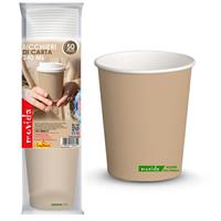 BICCHIERI CARTA MOVIDA TORTORA 250ML (PZ.50) ART.64361