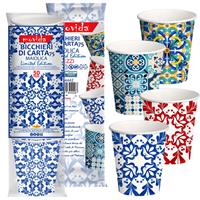 BICCHIERI CARTA MOVIDA MAIOLICA 75ML (PZ.50) ART.64442