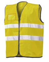 GILET ALTA VISIBILITA' C/PORTA BADGE GIALLO ART.01210NB