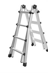 SCALA ALLUMINIO TELESCOPICA 9+9 H.460 BLACK 45 COD.21565
