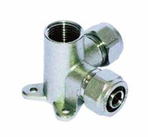 GOMITO FIL. FEM. C/FLAN. BL 16x1/2x16 A STRINGERE COD.BLFL1616*