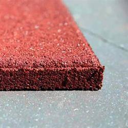 PAVIMENTO ANTITRAUMA SECUR PLAY ROSSO 1000X1000X30 MM