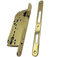 SERRATURA B/TONDO FORO CILINDRO INT.85 E=50 OTTONE L. E0275 40