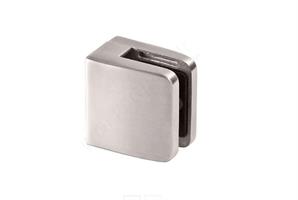 MORSETTO PIATTO 52X52 PER VETRO S/GOMMINI AISI 316  E4100..50*