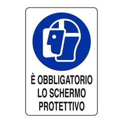 CARTELLO OBBLIGATORIO SCHERMO PROTETTIVO ALL. 30X20CM M0136100