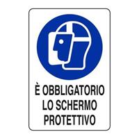 CARTELLO OBBLIGATORIO SCHERMO PROTETTIVO ALL. 30X20CM M0136100