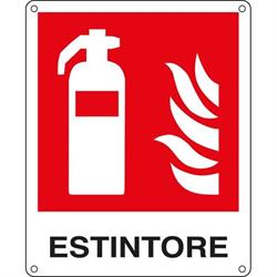CARTELLO ESTINTORE ALL. 30X20CM F0010010