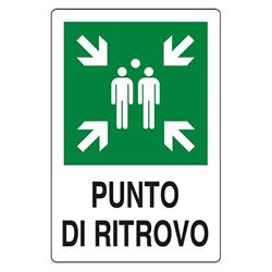 CARTELLO PUNTO DI RITROVO ALL. 30X20CM E0076600