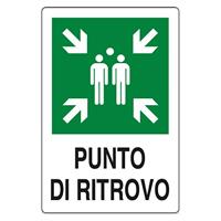 CARTELLO PUNTO DI RITROVO ALL. 30X20CM E0076600