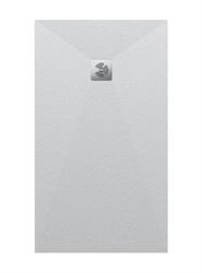 PIATTO DOCCIA MARMORESINA FM1K 140X80 FIN. PIEDRA BIANCO TOTAL