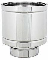 TESTA CAMINO ANTIVENTO INOX AISI 316L DIAM.100  ART.4518