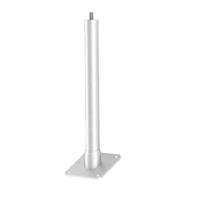 PALO ZINC. H.500 MM. CON BASE INCLINATA 150X150 MM. TOWER22500