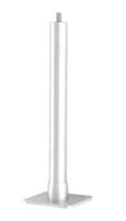 PALO ZINC. H.400 MM. CON BASE 150X150 MM. TOWER400