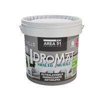 SMALTO MURALE AD ACQUA LUCIDO IDROMAT BIANCO   LT.10,00