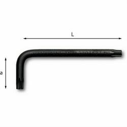 CHIAVE MASCHIO PIEGATA CON IMPRONTA TORX T8 L.48x16 ART.280 TX