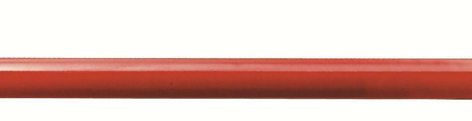 BARRA OVALE ORIZZONTALE L.= MM.1130 VERN. ROSSA ART.945928