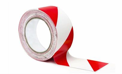 NASTRO SEGNALETICO PVC B/R  SICUR 50X30
