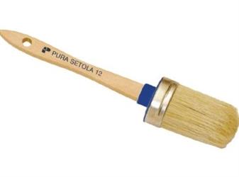 OVALINO SETOLA BIONDA MANICO LEGNO N.6 70