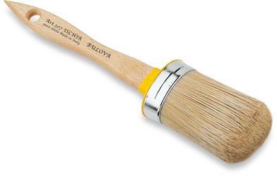 OVALINO ISCHIA N.8     SETOLA BIONDA   MANICO LEGNO