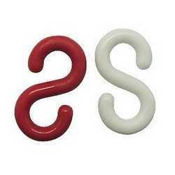 KIT 4 GANCI IN PLASTICA MM.6 BIANCO ROSSO