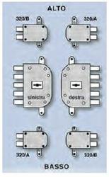 CHIUSURA SUPPLEMENTARE PORTE BLINDATE COPPIA ZINCATA ART.320-03*