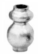 MEZZA BORCHIA D.40XH.75 C/FORO T.14 MM. ART. 154/A/2