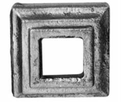 PIASTRINA 40X40 C/FORO Q.12X12 MM. ART. 819/8