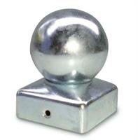 COPRICOLONNA A PALLA BASE QUADRA MM.50 ZINCATA ART.391