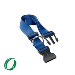 COLLARE REGOLABILE NYLON BLU 15X30/45 MM.